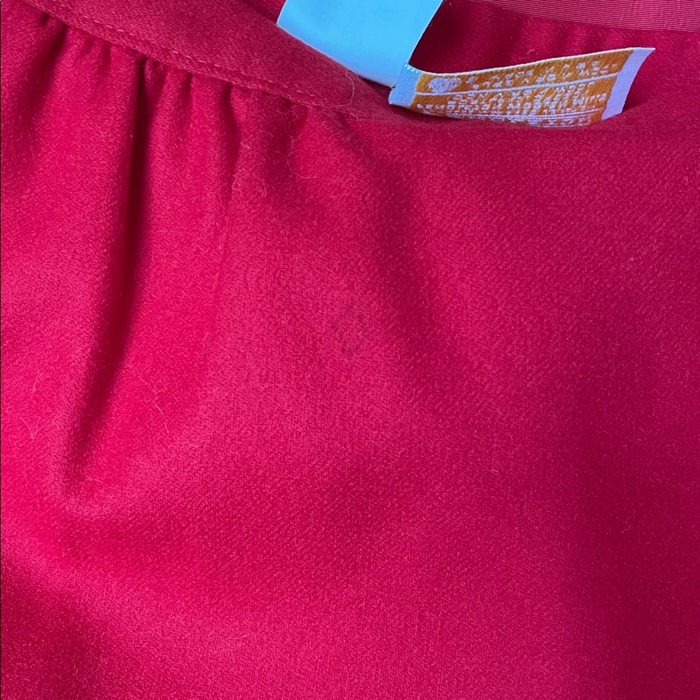 Pendleton Holiday Vibrant Red Wool Skirt And Blaz… - image 5